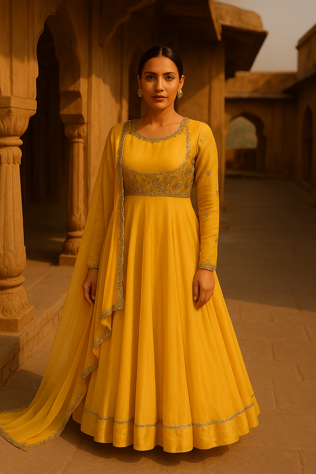 MUSTARD ANARKALI
